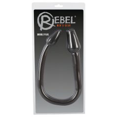 Rebel Double Plug - Doppel-Spitz Analplug (schwarz)