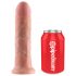 King Cock Strap-on 8 - Aufziehbarer Dildo - Hautfarben