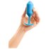 b-Vibe Snug Plug 3 - 2-fach Analplugs (180g) - Blau