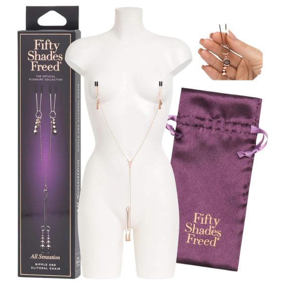 Fifty Shades of Freedom - All Sensation Nippel- und Schambereichsklemmen