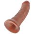 King Cock 8 Dildo (20 cm) - Dunkel Hautfarben