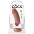 King Cock 8 Dildo (20 cm) - Dunkel Hautfarben