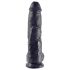 King Cock 10" Hoden-Dildo (25 cm) - Schwarz