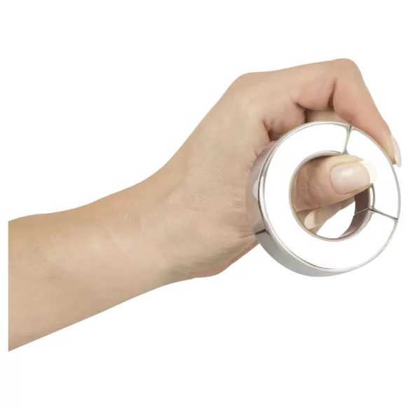 Sextreme - Schwerer magnetischer Hodenring und Stretcher (341g)