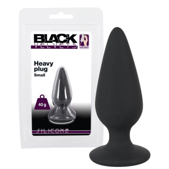 Black Velvet Heavy - 40g Anal Dildo (schwarz)