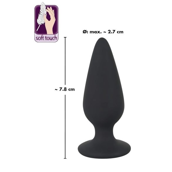 Black Velvet Heavy - 40g Analplug (schwarz)