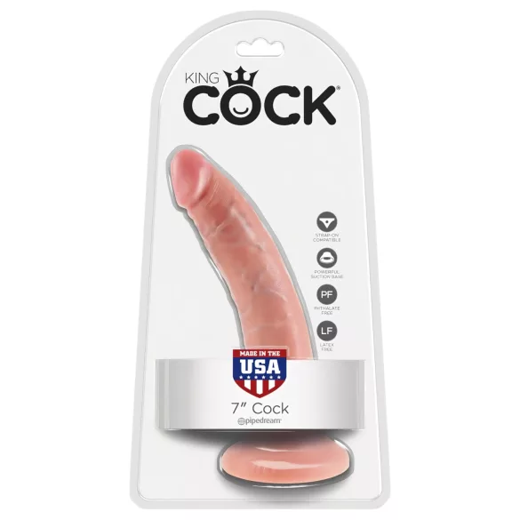 King Cock 7 Dildo (18 cm, hautfarben)