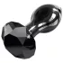 Icicles Nr. 78 - konischer Glas-Analplug (schwarz)