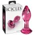 Icicles No. 79 - Kegelförmiger Glas-Analplug (Rosa)