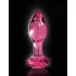 Icicles No. 79 - Kegelförmiger Glas-Plug (pink)
