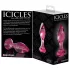 Icicles No. 79 - Kegelförmiger Glas-Plug (pink)