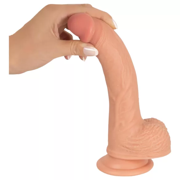 realistixxx - naturgetreuer Dildo mit Saugnapf (22 cm, naturfarben)