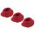 Womanizer Premium S - Ersatzaufsätze Set - Rot (3 Stk.)