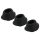 Womanizer Premium M - Ersatz-Saugkappenset - Schwarz (3 Stk.)