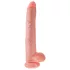 King Cock 14 großer Dildo mit Hoden (35cm) - natur