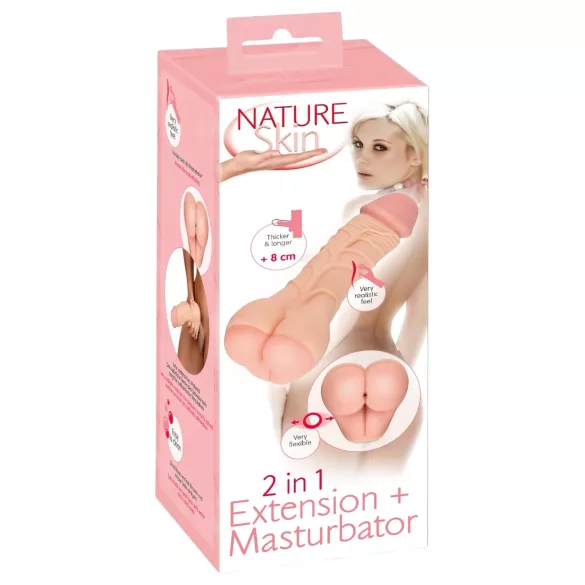 Nature Skin - 2in1 Po & Penishülle (natur)