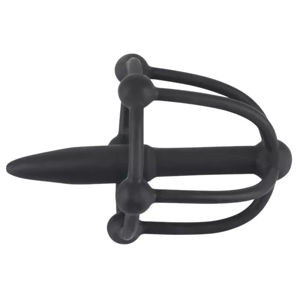 You2Toys - Peniskäfig aus Silikon mit Dilator für die Eichel (schwarz)