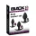 Black Velvets - Silikon-Analplug-Set (3-teilig, schwarz)