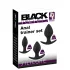Black Velvets - Silikon-Analplug-Set (3-teilig, schwarz)