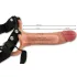 Realistixxx Strap-on - befestigbarer, hohler Dildo (natur)