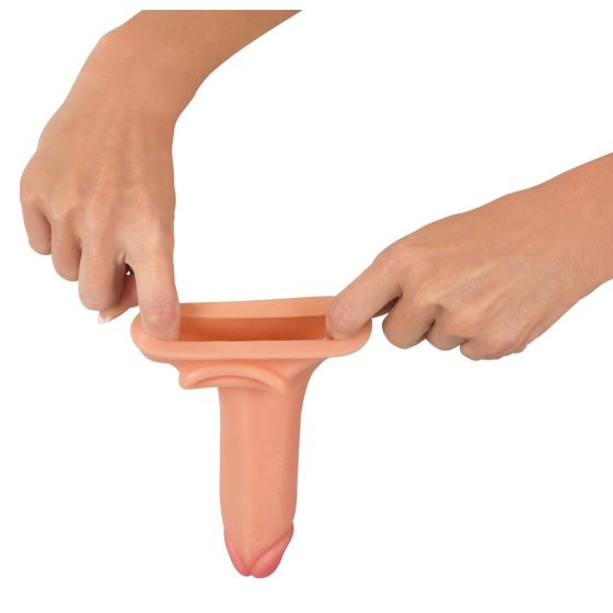 Realistixxx - Hodenring Penisverlängerungshülle - 19cm (Natur)
