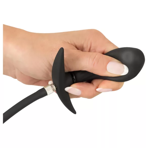 You2Toys - kugelgeladener, aufpumpbarer Analplug (schwarz)