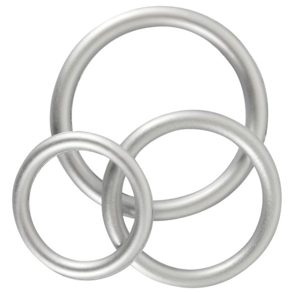 You2Toys Metallic - Silikon Penisring-Set (3er Pack)
