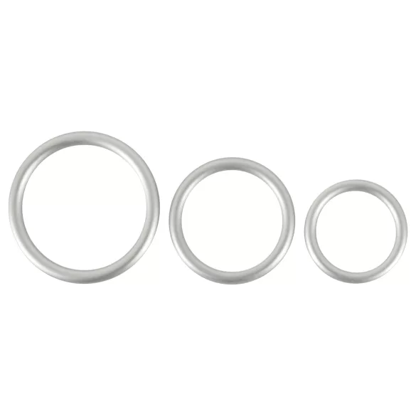 You2Toys Metallic - Silikon Penisring Set (3 Stk)