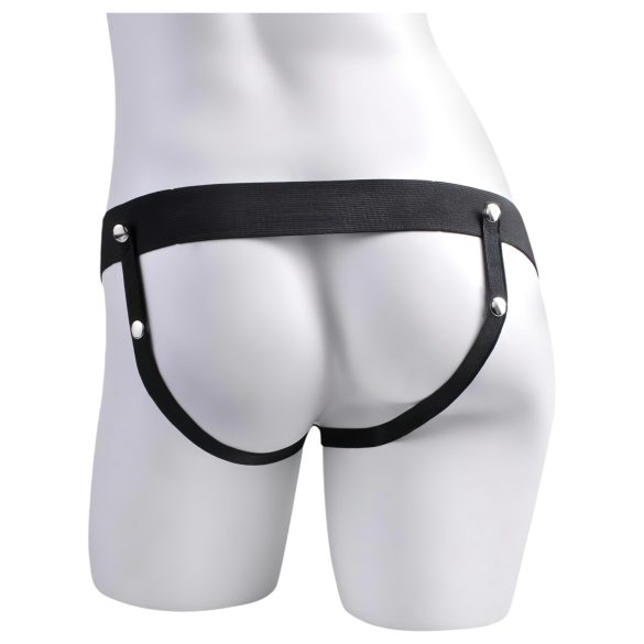 Fetisch Strap-On 9 - befestigbar, hohler, spritzender Dildo (natur)