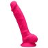 Silexd 7 - Saugnapf Dildo mit Hoden - 17,5cm (pink)