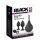Black Velvets - Analplug-Set (4-teilig, schwarz)