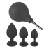 Black Velvets - Analplug-Set (4-teilig, schwarz)