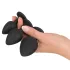 Black Velvets - Analplug-Set (4-teilig, schwarz)