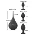 Black Velvets - Analplug-Set (4-teilig, schwarz)