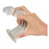 Crystal Clear - Eichel-Anal-Dildoset - 3-teilig (transparent)