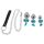 You2Toys - Anal Plug Set mit Leine (Silber)
