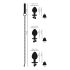 You2Toys - Anal Plug Set mit Leine (Silber)