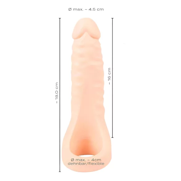 Realistixxx Double F - natürlicher Dildo mit Penisring