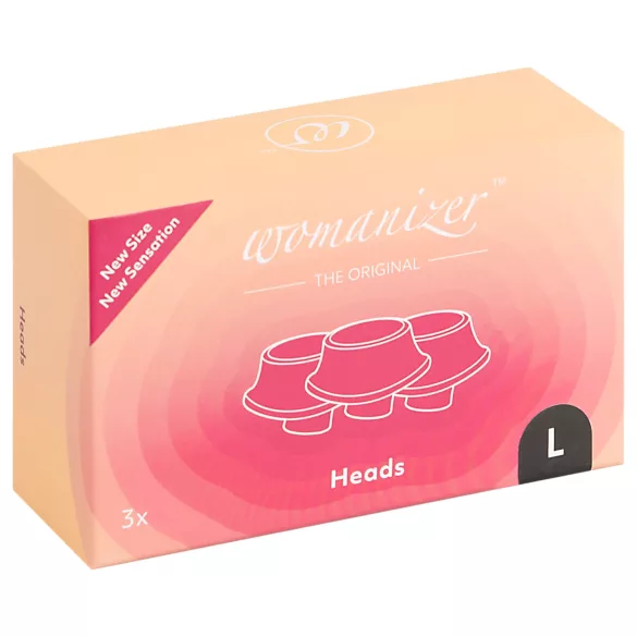 Womanizer L - Ersatzsaugkappenset - Schwarz (3er Pack) - Groß