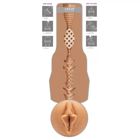 Fleshlight Autumn Falls Cream - naturgetreue Vagina (natur)