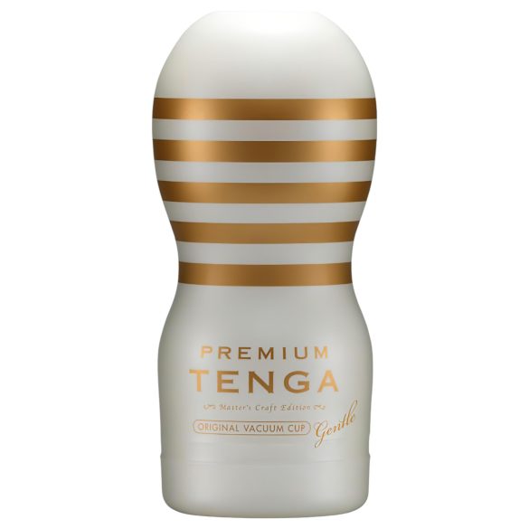 TENGA Premium sanft - Einweg-Masturbator (weiß)