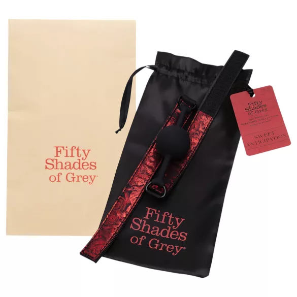 Fifty Shades of Grey - schwarzes/rotes Mundknebel