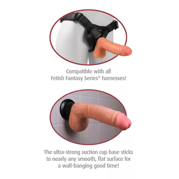 Real Feel Deluxe No.12 - lebensechter Hoden-Vibrator (natur)
