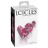 Icicles No. 75 - Herz-Glas-Analplug (pink)