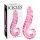 Icicles Nr. 24 - Gerippter Zungenglas-Dildo (Rosa)