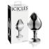 Icicles Nr. 25 - Kegelförmiger Glas Analplug (Transparent)