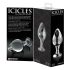 Icicles Nr. 25 - Kegelförmiger Glas Analplug (Transparent)