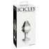 Icicles Nr. 25 - Kegelförmiger Glas Analplug (Transparent)