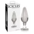 Icicles No. 26 - Kegelförmiger Glas Analplug (transparent)