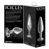 Icicles No. 26 - Kegelförmiger Glas Analplug (transparent)
